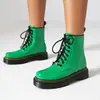 Botas de Equitação Femininas Tamanho 35-48 Outono e Inverno, Botas de Couro de Cano Curto Tamanho Grande Cruzadas, Bico Redondo Sola Grossa Estilo Europeu e Americano Botas Femininas Impermeáveis Plataforma