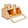 Fábrica de cajas de pan de bambú, venta al por mayor, muebles, utensilios de cocina, almacenamiento de alimentos y acabado, caja de herramientas de cocina, tipo mesa