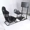 Simulador de Restauración de Asiento de Juego Asiento de Juego de Carreras Negro Rojo Ajustable