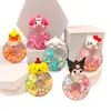 Figurilla Creativa de Acrílico Rellena de Aceite Sanrio Kuromi Adorno de Botella de Deriva Luminosa Accesorios Colgantes Venta al por Mayor