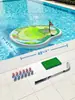 Brinquedos Infláveis de Piscina de Golfe em PVC para Crianças, Jogos Divertidos na Piscina, Bolas Pegajosas Verdes Flutuantes