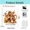 Producto Nuevo Transfronterizo Soporte Acrílico 2D Manzana Creativa Decoración de Mesa de Entrada para el Hogar Sala de Estar Decoraciones Navideñas