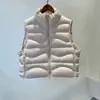 Chaleco de Plumas Grueso para Mujer 90% Plumón Nueva Moda Cálido Holgado Sin Mangas Corto