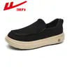 Tênis casuais masculinos sem cadarço com sola grossa para caminhada WXY-R219HL