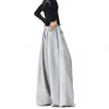 Pantalones de chándal deportivos de retazos a rayas para mujer y hombre, pantalones de baile holgados de pierna ancha para otoño, pantalones versátiles y adelgazantes de largo completo