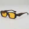 Gafas de Sol Retro Cuadradas de Montura Pequeña Angulares Distintivas para Mujer Celebridad en Línea Hip-Hop Celebridad en Línea Gafas de Sol Avanzadas
