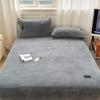 Lençol de veludo de leite de alto peso de cor sólida, produto único, chapéu de cama, fronha, chapéu de cama, três peças, atacado, comércio exterior, conjunto de duas peças transfronteiriças