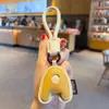 Chaveiro Pingente Criativo de Couro PU com 26 Letras, Simples para Casal Carro Bolsa Decoração de Chaveiro Presente