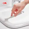 KM 1299 Cepillo de Esponja Nano con Mango Cepillo para Ranuras de Borde de Grifo de Baño Cepillo de Algodón de Limpieza Removible y Cambiable