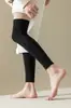 Versión gorda calcetines cálidos invierno hombres y mujeres engrosados a prueba de frío pierna fría vieja rodillera de rizo rodilla tobillo pantalones largos cubrepie