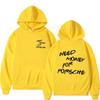 Moletom Masculino com Estampa Engraçada Preciso de Dinheiro Design de Moda