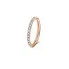 Aleación de Titanio G23 Grado Implante Diamante Circonita Anillo Sin Costura de Titanio F136 Joyería para Perforación Corporal Anillo de Nariz Venta Directa de Fábrica
