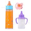 Accesorios para muñeca de vinilo transfronterizo biberón mágico tetina juego de casa de juegos para niños simulación botella de jugo de bebé juguete