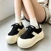 Zapatos casuales retro transpirables y cómodos, zapatos de papá para mujer, zapatillas nuevas de otoño 2026 con suela gruesa para aumentar la altura en color marrón Maillard para mujer