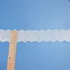 3-4cm Encaje Blanco de un Solo Lado en Forma de Corazón Bordado en Algodón Ribete de Encaje para Textiles del Hogar, Pijamas, Zapatos, Sombreros, Accesorios Decorativos, Encaje para Manualidades