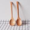 Cuchara mezcladora de haya, cuchara de madera de mango largo, 18 x 4 cm, vajilla de madera al por mayor