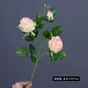 3 Cabeças de Flores Artificiais de Rosa, Flores Artificiais, Decorações de Mesa para Casa, Decorações de Cena de Casamento, Rosas Decorativas, Flores Artificiais de Rosas Pequenas