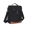 Bolsa cruzada aislante transfronteriza hecha de tela Oxford con papel de aluminio engrosado, bolsa de almuerzo para oficinistas, bolsa de almuerzo portátil para acampar al aire libre