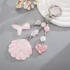 Encanto de Colores Frescos para Teléfono con Lentejuelas Acrílicas de Cola de Pez Serie Océano Colgante de Concha Cadena para Bolso