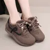 2025 Novos Sapatos Femininos Transfronteiriços para Outono e Inverno Botas Antiderrapantes com Forro de Lã Sapatos de Treinamento Alemães Sapatos Esportivos Casuais de Algodão para Mulheres