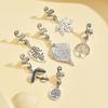 Accesorios navideños anillo decorativo para el cabello peluca accesorios para el cabello aleación hojas navideñas colgante de rosa trenza sucia africana colgante