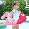 Novo Anel Inflável de Peixe de Desenho Animado de Verão para Crianças de 3-6 Anos, Anel de Natação Espessado de PVC Ecológico para Brincadeiras na Piscina