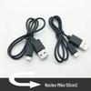 Cabo de carregamento micro5P direto da fábrica 50cmV8 Android USB preto Mike linha de dados Mike cabo de carregamento
