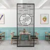Pantalla de Acero Inoxidable de Lujo Ligero, Partición de Sala de Estar Estilo Nuevo Chino, Celosía Floral Simple Calada para Bloquear el Recibidor, Celosía Decorativa
