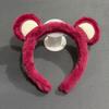 Diadema de Animal Nuevo Cangrejo para Mujer Lavado de Cara Súper Lindo Dibujo Animado Felpa Antideslizante Diadema Sello para el Cabello Lazo para el Cabello Sombrerería