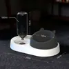 Comedero para Gatos, Comedero para Perros, Doble Comedero, Comedero Automático de Agua y Comida, Comedero para Perros y Gatos, Bebedero, Comedero Antiderrames, Suministros para Mascotas