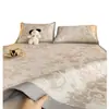 Colchão de Rattan de Gelo Classe A, Colchão Refrescante de Seda Gelo, Conjunto de Colchão de Três Peças, Modelo Novo Verão 2026, Lavável à Máquina, Colchão Macio com Ar Condicionado, Colchão de Bambu