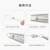 Acero de Titanio Cuentas de Posicionamiento Pulsera DIY Hecha a Mano Collar Hebilla de Acabado Cable Fijo Línea de Alambre Hebilla de Tarjeta Chapada en Oro de 18K Accesorios para la Cabeza