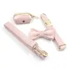 Conjunto Especial de Coleira e Guia de Veludo Cisne para Cachorro Suporte para Saquinhos de Cocô para Cães Pequenos e Médios