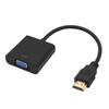 Convertidor conector HDMI a VGA con puerto de carga de audio Tarjeta gráfica para caja de TV de computadora con proyector HD
