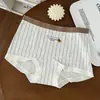 Otoño/Invierno 2026 Combinación Energética de Cachorro Ondulado Algodón Puro Talla Grande Calzoncillos tipo bóxer Cintura Media 10A Entrepierna Antibacteriana Ropa Interior para Adolescente