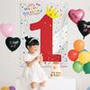 1-10 Cumpleaños Bebé Fondo Diseño Póster Tela Atmósfera Niños y Niñas Decoración Escena de Fotos Tela Colgante