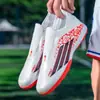 Zapatos de fútbol para niños con tacos TF para césped artificial, deportes al aire libre, AG con tacos largos, para competición, entrenamiento, para niños