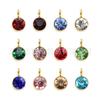 Marco dorado HC513 (arete vertical) Accesorios para colgantes DIY accesorios colgante de piedra de nacimiento de acero inoxidable colgante pequeño