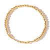 Pulsera de Bolas Doradas de Moda Estilo Ins Europeo y Americano Transfronteriza, Pulsera de Bolas con Cruz de Hematita Dorada y Negra, Venta al por Mayor para Exportación