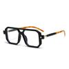 Nuevas Gafas de Sol Transfronterizas Moda Europea y Americana Fotografía Callejera Cuadradas Marco Grande Gafas de Sol Modernas Doble Puente Retro Gafas de Sol para Posar
