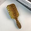 Pente de Bolha de Ar de Acetato com Estampa de Leopardo Transfronteiriço Padrão Pente Almofada de Ar Pente para Massagem do Couro Cabeludo Pente de Cabelo Antiestático Ecologicamente Correto Pente