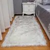 Tapete de Pelo Sintético Lã para Sala de Estar e Quarto, Tapete Espesso Longo de Pelúcia para Mesa de Centro Sofá, Tapete Decorativo para Chão de Casa, Tapete para Bay Window