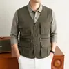 26 chaleco de otoño e invierno para hombre, con forro polar, engrosado, a prueba de viento y cálido, para deportes al aire libre y ocio