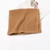 [Logo de cuero] Versión coreana de bufanda de lana tejida para otoño e invierno, bufanda cálida de moda simple para estudiantes, doble uso