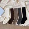 Meias para botas estilosas 2026 outono e inverno novas algodão sem pressão sem costura cano longo para panturrilha estilo miu para mulheres