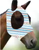 Fábrica en stock y entrega rápida Capucha antimosquitos para caballos Máscara transpirable para caballos Máscara para caballos con varios estampados Suministros ecuestres
