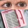 Kit de Cílios Postiços Transfronteiriço, Grande Capacidade, Cílios Postiços Girassol Preto-Marrom, Segmentados em Cachos Únicos, Aparência Natural