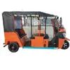 Motocicleta de Tres Ruedas para Transporte de Pasajeros, Vehículo Turístico de Combustión para Hacer Turismo, Vehículo de Tres Ruedas con Parasol y Toldo