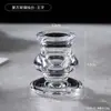 Portavelas de Cristal de Lujo Ligero, Decoración de Escritorio Estilo Nórdico, Taza de Vela para Aromaterapia en Casa, Accesorio Atmosférico para Fotos