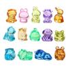 Dibujo animado transparente color variedad de animal pequeño gema acrílica juguete diy accesorios de joyería hechos a mano regalo para niños